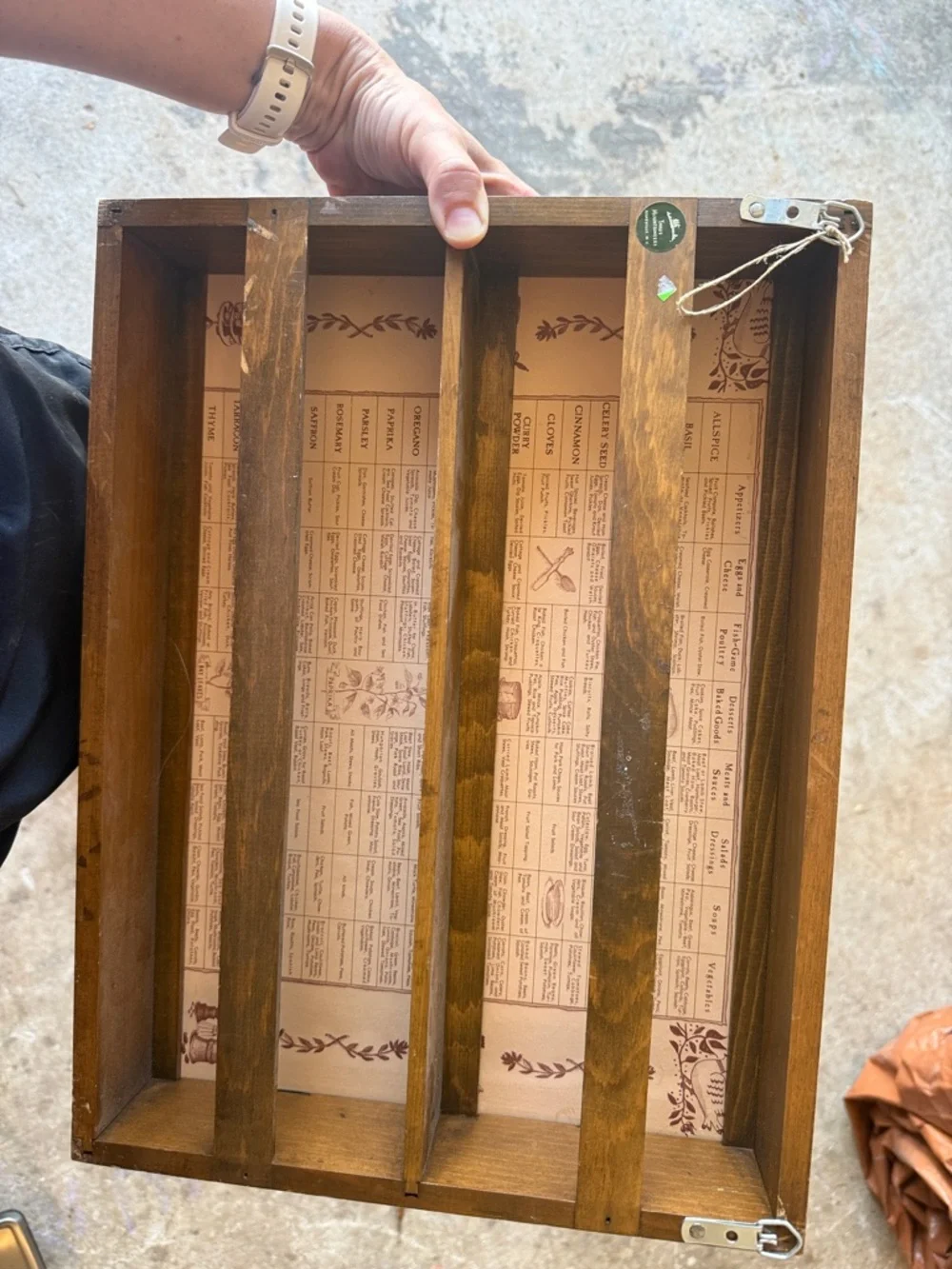 Vintage Three Mountaineers Spice Rack
